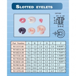 SLOTTED EYELETS